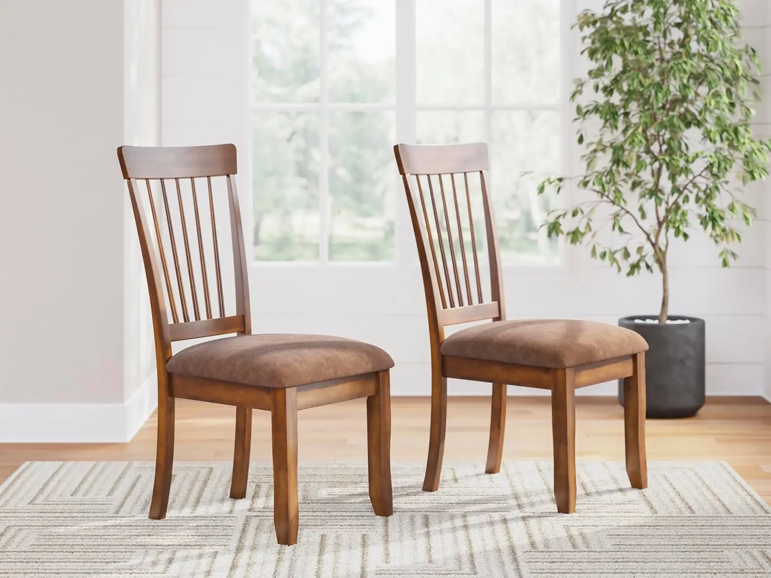 Signature Design by Wood Dining Chairs Set of 2, Brown