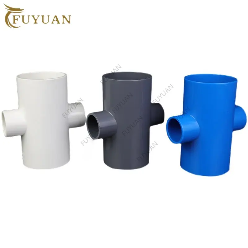 PVC Reducing diameter Water Pipe Joints 20/25/32/40/50mm Pipe Cross Connector Garden Irrigation Tube 4-Way Adapter Fittings DIY