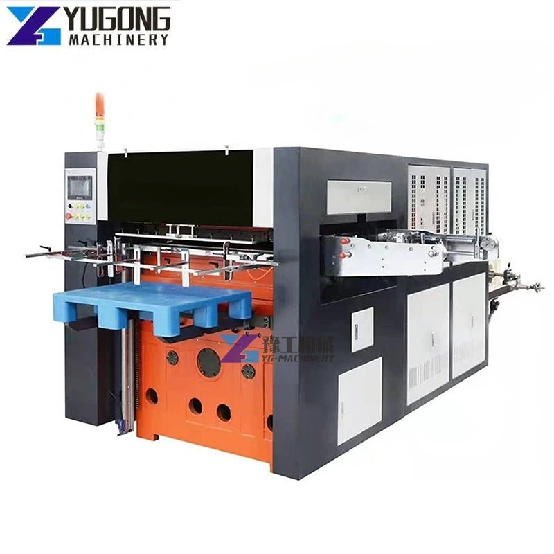 YUGONG Die Cutting Machine Cutting and Creasing Machine Boxes for Paper Cup Fan Corrugated Carton Box Maker Die Cutting Machine