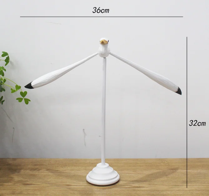 White Wooden Statue Balanced Design Modern Art Decoration For Living Room Office Desk Home Decor Figurines