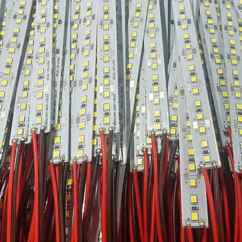 10pcs 25 ซม.50 ซม.12V 24V 2835 LED Strip 144 LED/M 3000Kสีขาวธรรมชาติ 4000K 4500Kสีขาว 6000K 6500Kเครื่องประดับShopตู้