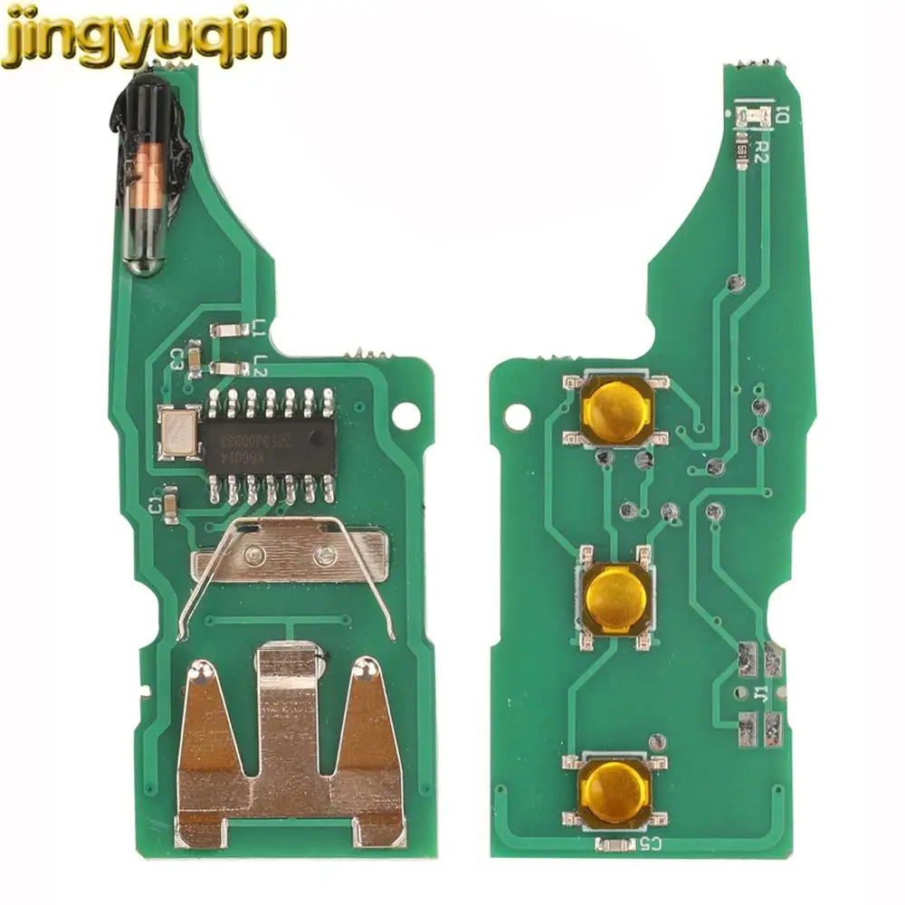 Jingyuqin 3-przyciskowa zdalna płytka PCB 1J 0959753 DA/AH 1K 0959753 G/N 434MHZ ID48 Chip do VW PASSAT Polo Golf Beetle Skoda Seat