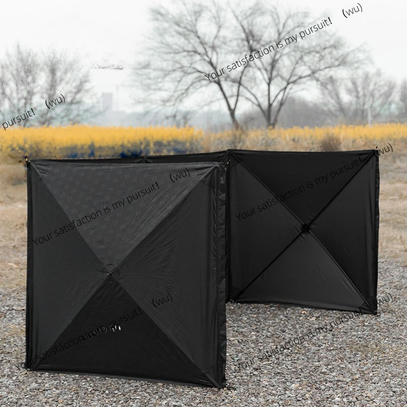 Panda enclosure camping windshield curtain Outdoor windshield wall can be spliced with windproof enclosure camping shield screen