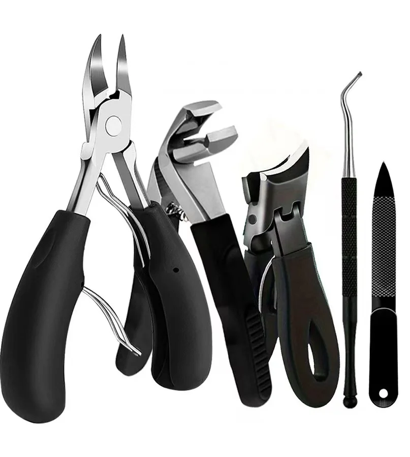 

High-End 5-Piece Stainless Steel Ingrown Toenail and Pedicure Set, High-Hardness Stainless Steel, Home-Use Pedicure Tool