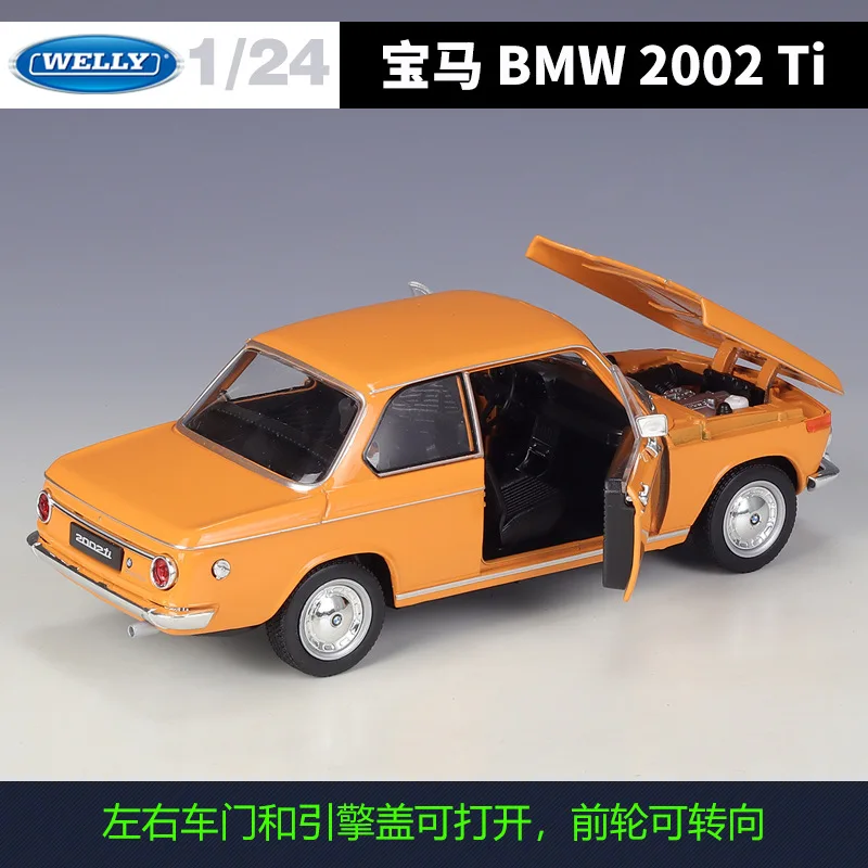 Welly 1:24 bmw 2002 ti clássico esportes sedan-o original "máquina de condução final" veículos modelo fundidos em liga