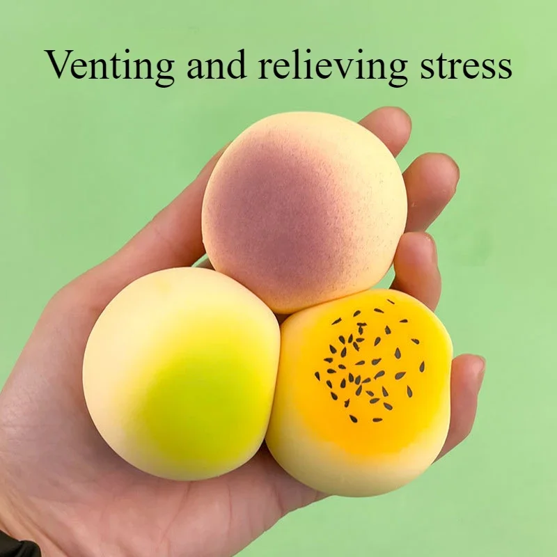 1pcs Squishy อาหารสร้างสรรค์ของเล่นจําลอง Rebound ไข่แดง Pastry Mochi ปลอดภัยวัสดุของเล่นบีบความเครียด Reliever ของเล่น
