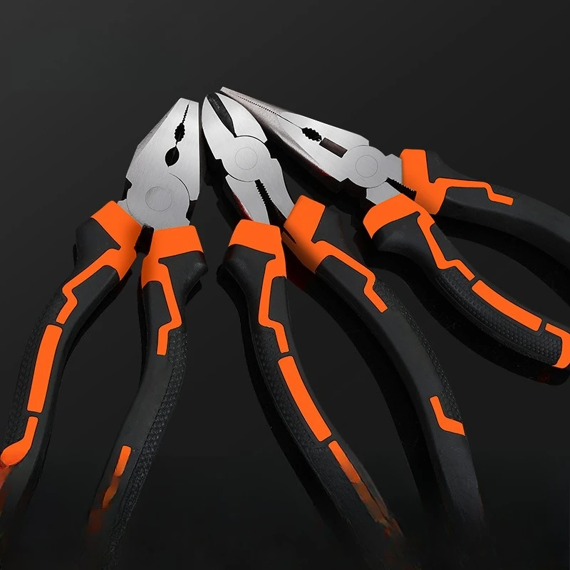 Alicates Domésticos de Alta Dureza, Alicates para Alambre de Acero, Alicates de Punta Fina de 6 Pulgadas, Alicates Oblicuos