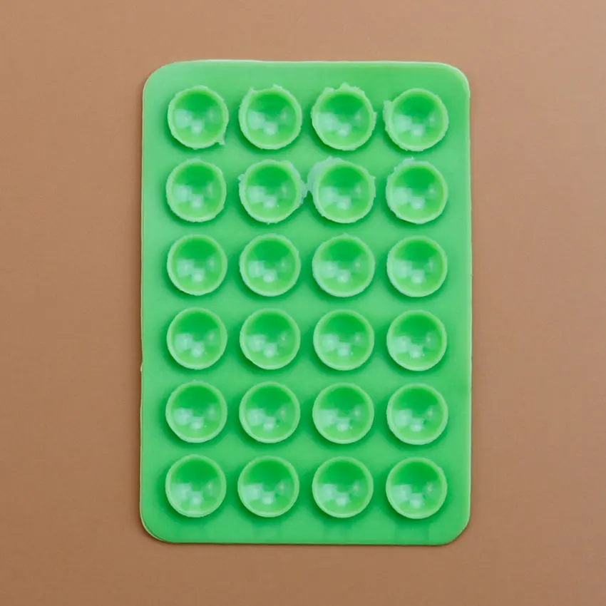 2/5pcs Double Side Silicone Pad For Mobile Phone Fixture Suction Cup Backed Adhesive Silicone Rubber Sucker Pad For Fixed Pad