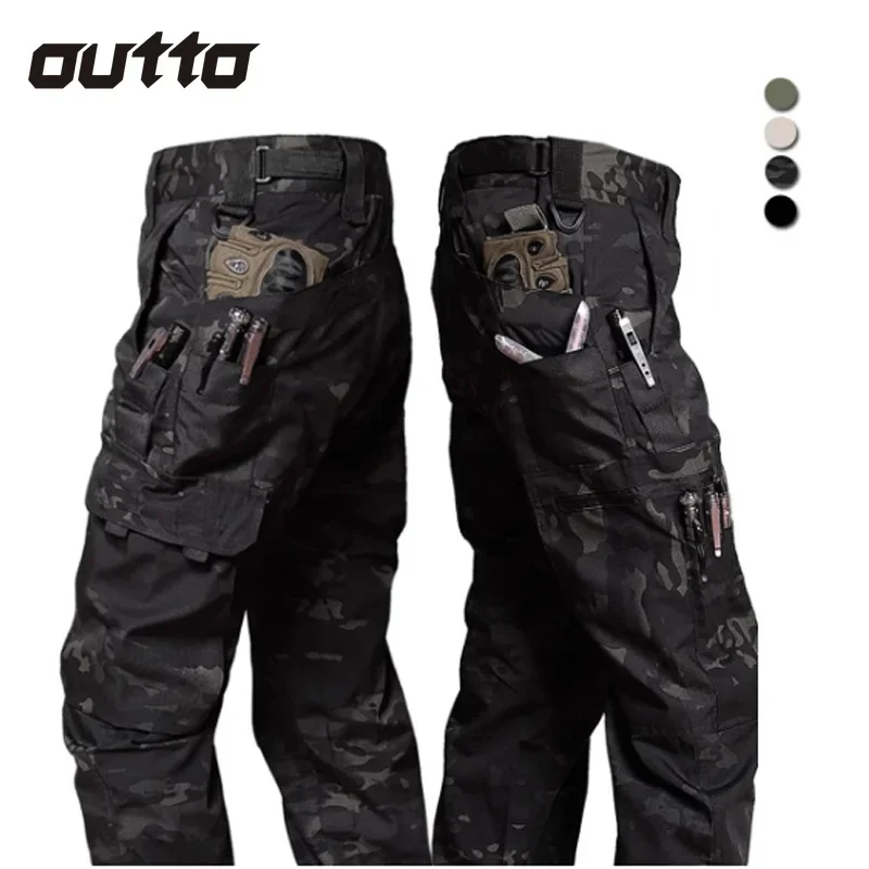 

Waterproof Wear-resistant Tactical Pants Men Beetle Multi Pocket Tear Resistant Outdoor Climbing Combat Training Trousers