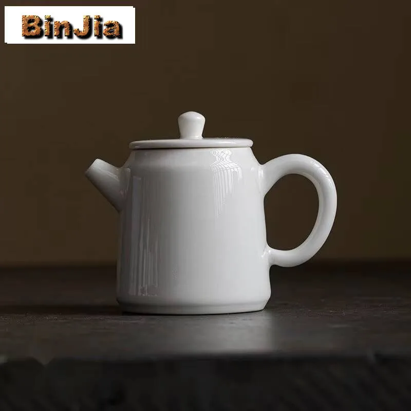 

110Ml Handmade Plant Ash Tea Pot Household Anti Scald Teapot Traditional Maker Kettle Flower Ceremony Collection Accessories