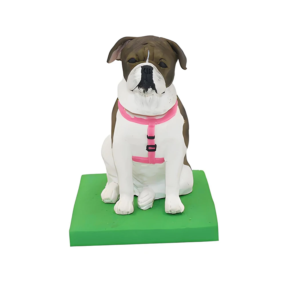 Pet Custom Bobblehead Dog Figurine,Sitting Pose,Personalized Cat Bobble Heads,Crafted Animal Figure Displayed on Desk