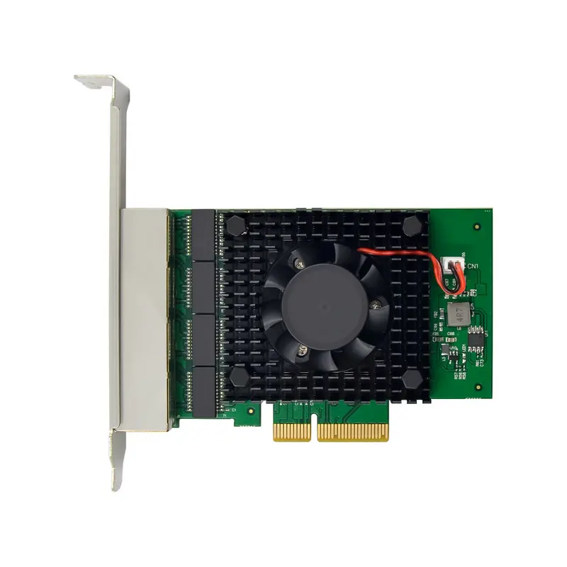 PCIE X4 2.5G Gigabit Network Card Intel225 4 Port Ethernet Network Card Desktop Server Network Card