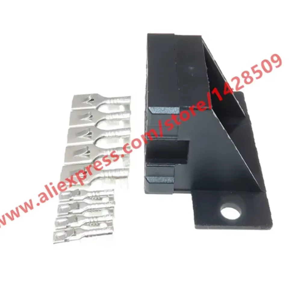 1 Set 9 Pin Automotive Relay Fuse Holder Female Connector With Terminals