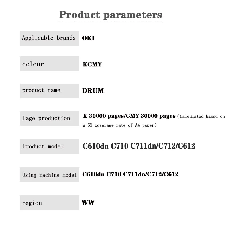 Imagem -03 - Cartucho de Bateria para Oki Versão ww 30k C610dn C710 C711dn C712 C612