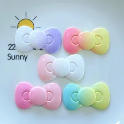5pcs Cartoon Kawaii Butterfly Bow Flat Back Resin DIY Scrapbooking Embellishments Cabochons Home Decoration Accessories Ceafts