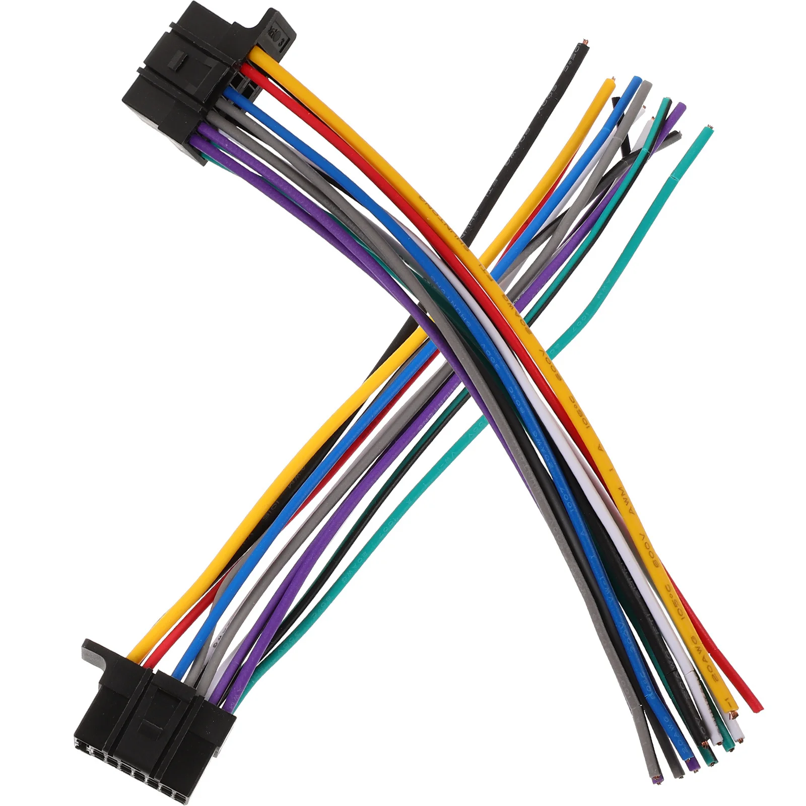 

2Pcs Car Radio Wiring Harness Stereo Wiring Adapter Radio Wire Harness for Car Audio Installation Automotive Wire Speaker