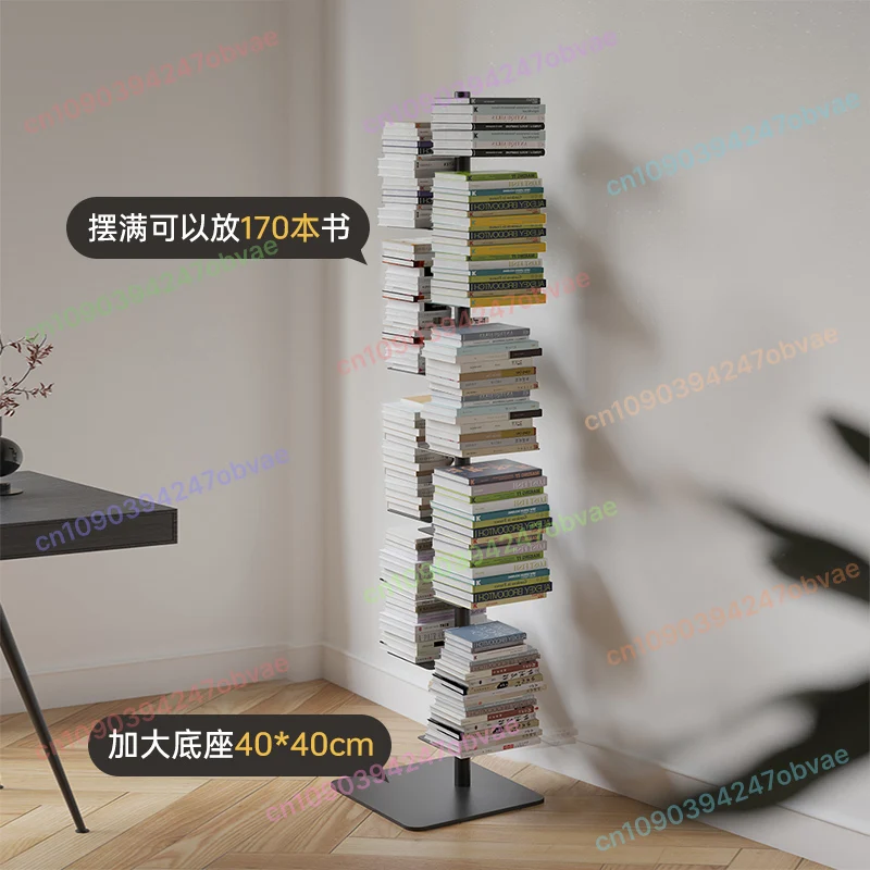 

Rotating Invisible Bookshelve, Living Room, Iron Craft Display Stand , 9-layer Display Shelves, Storage Shelves,Corner Bookcases