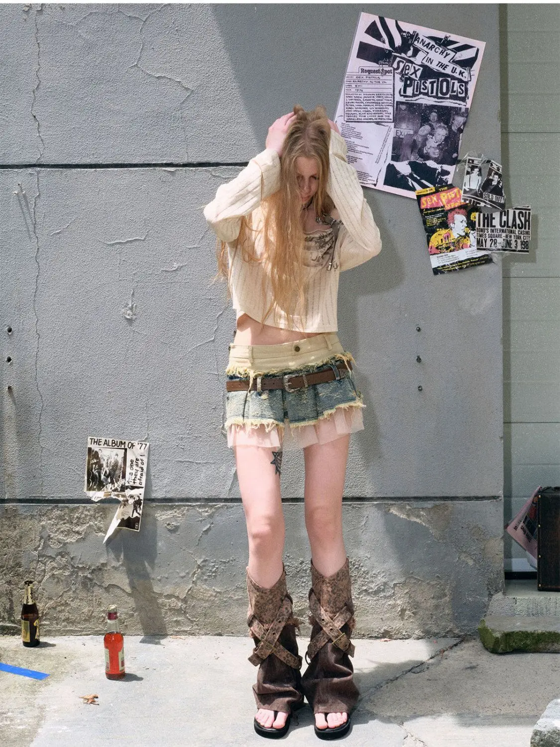 Y2k Mini Spódniczka Sexy Goth Denim Streetwear 2000s High Waist Punk Woman Clothing Hip-Hop Aesthetic Harajuku Summer Hot girl Grunge