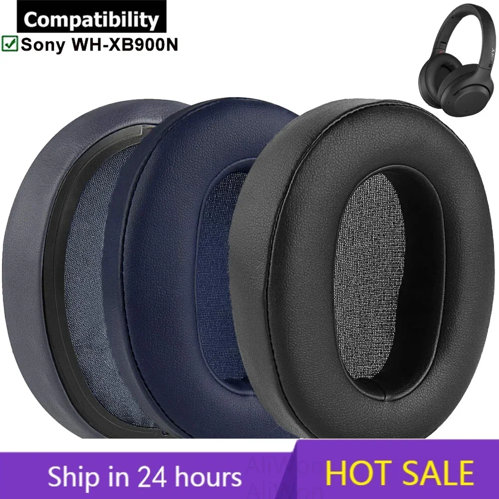 Replacement Ear Pad Cushions Cover For SONY WH-XB900N Headphones Leather Sleeve  Earmuff Cover