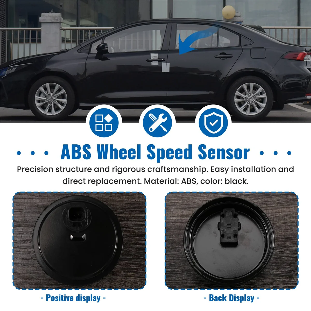 Sensor de velocidad de rueda ABS de freno antibloqueo trasero izquierdo o derecho para Scion XD Toyota Corolla Yaris Echo RAV4 8954452040 —L49A