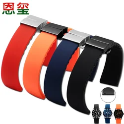 Silicone Watchband Suitable For CASIO EFR-526D MTP-1375L WR50M 100 Butterfly Buckle Watch Chain Quick Disassembly