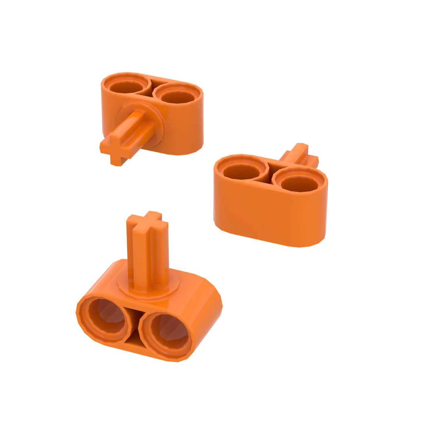 10Pcs Building Blocks 7244 1x2 Hole Wall with 1L Axle Compatible with Tech Set Loose Parts MOC Accessories