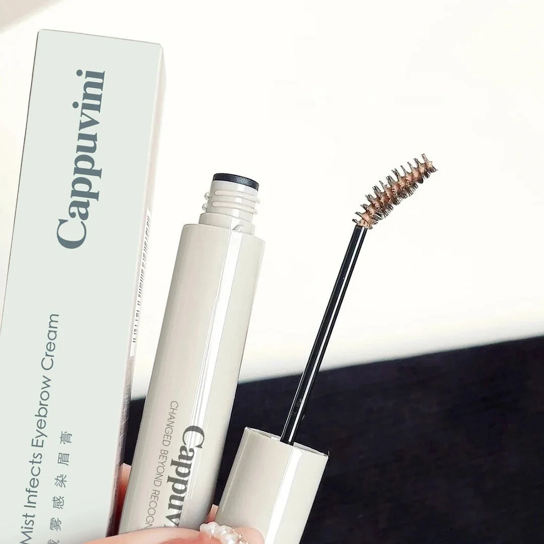 Cappuvini Eyebrow Cream Plush Foggy Sensation Low Saturation Eyebrow Makeup Light Colored Natural Not Easy to Smudge Cosmetics