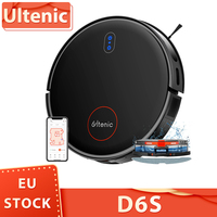 Ultenic D6S Robot Vacuum Cleaner Gyroscopic Navigation, 3-in-1 Sweep Vacuum Mop, 3000 Suction, 4 Cleaning Modes, 2600Mah Battery