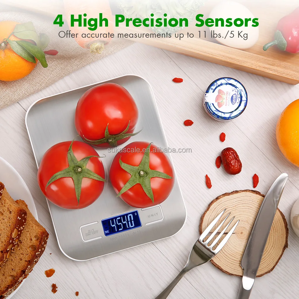 Electric Scale Kitchen Scale Digital Weighing Food 5kg Mini Kitchen Scale USB CHARGE