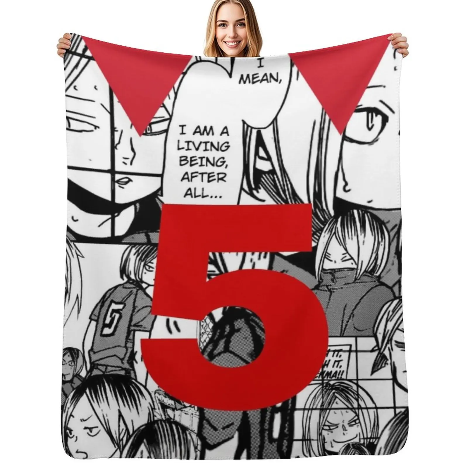 kenma manga collage Throw Blanket Beautifuls Flannel Fabric Decorative Sofas warm winter Tourist Sofa Quilt Blankets