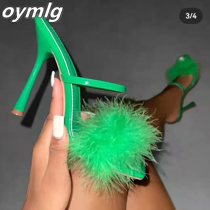 Pantofole con tacchi alti da donna sandali con tacchi alti sottili sandali con lacci da donna scarpe da donna sandali alla moda scarpe da donna