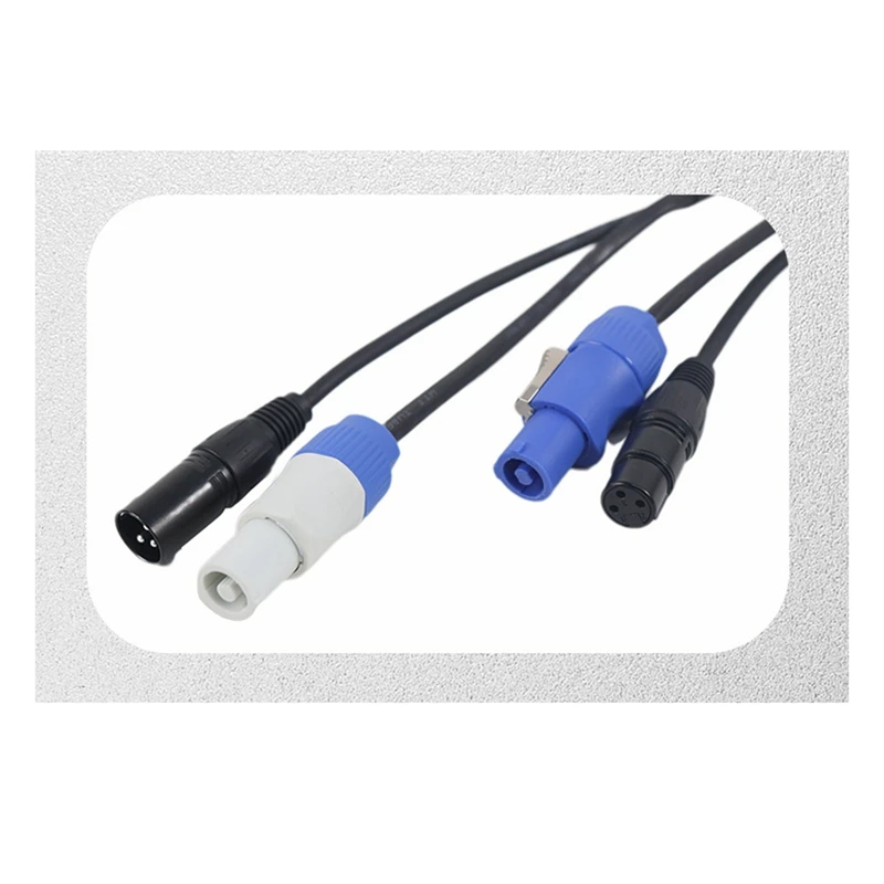 DMX Powercon Cable Combination Of Powercon Plug And DMX XLR Signal Line For Light Power Connection Signal Transit