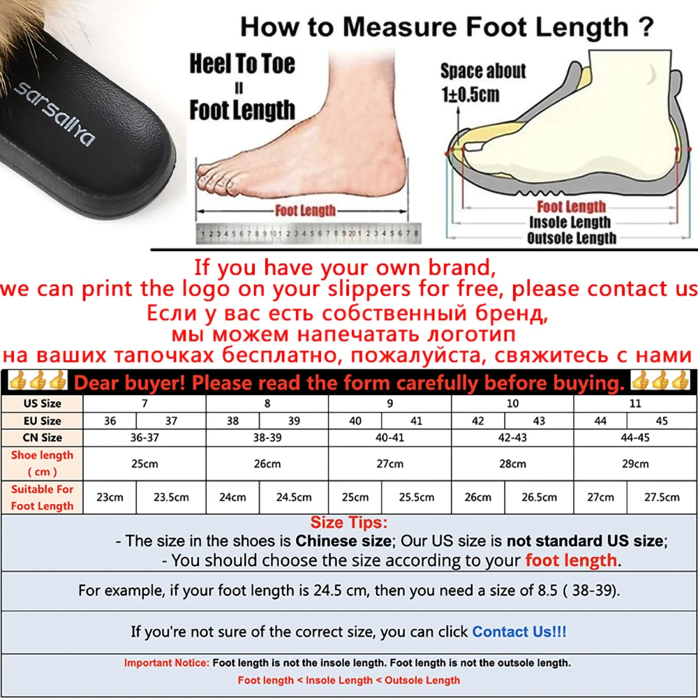 2024 Summer Real Fox Fur Slippers Plush Fluffy Sandals Women Flat Slides Natural Fur Home Flip Flops Female Large Size Slipper