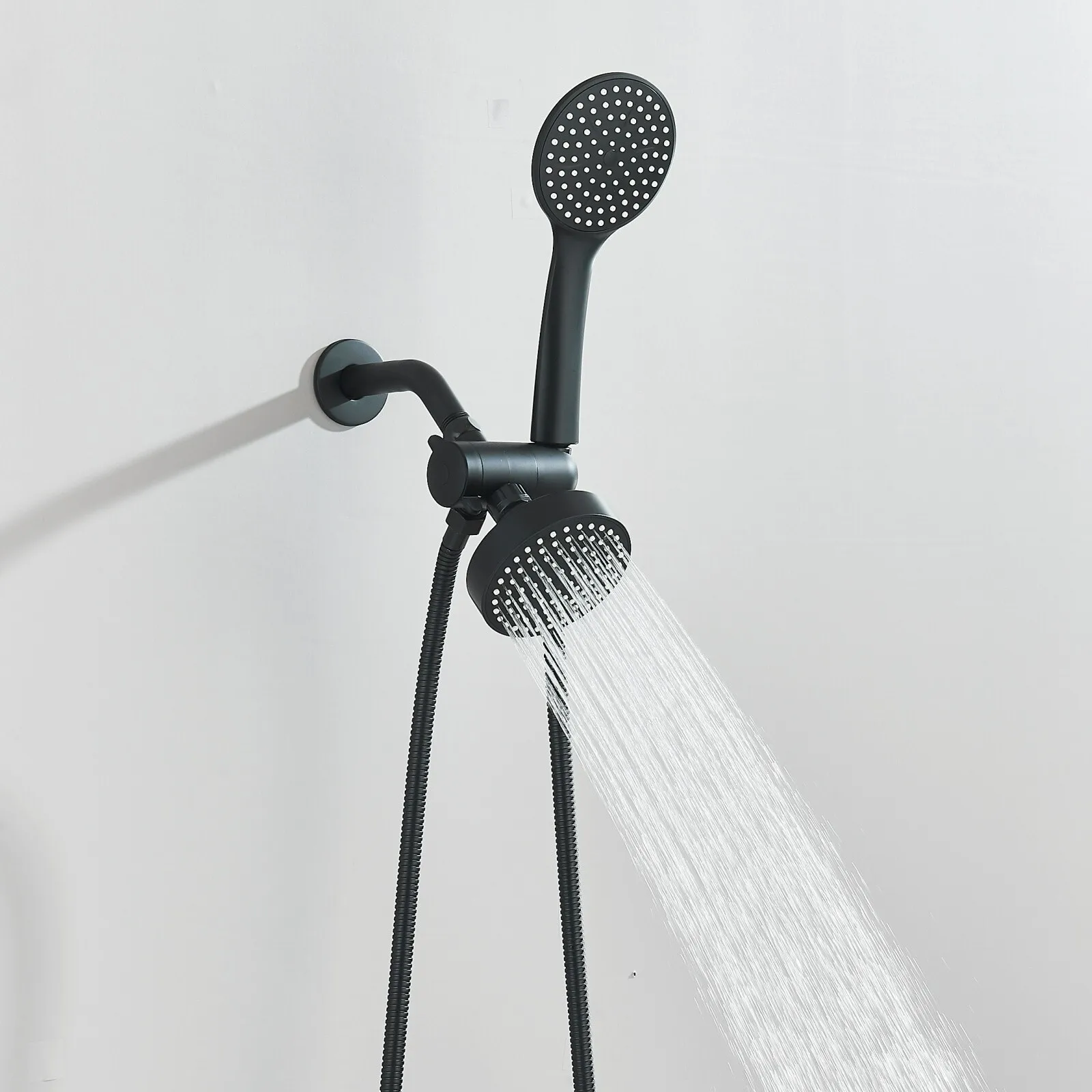 

Black Shower Head with Handheld Sprayer Combo High Pressure Filtered Showerhead