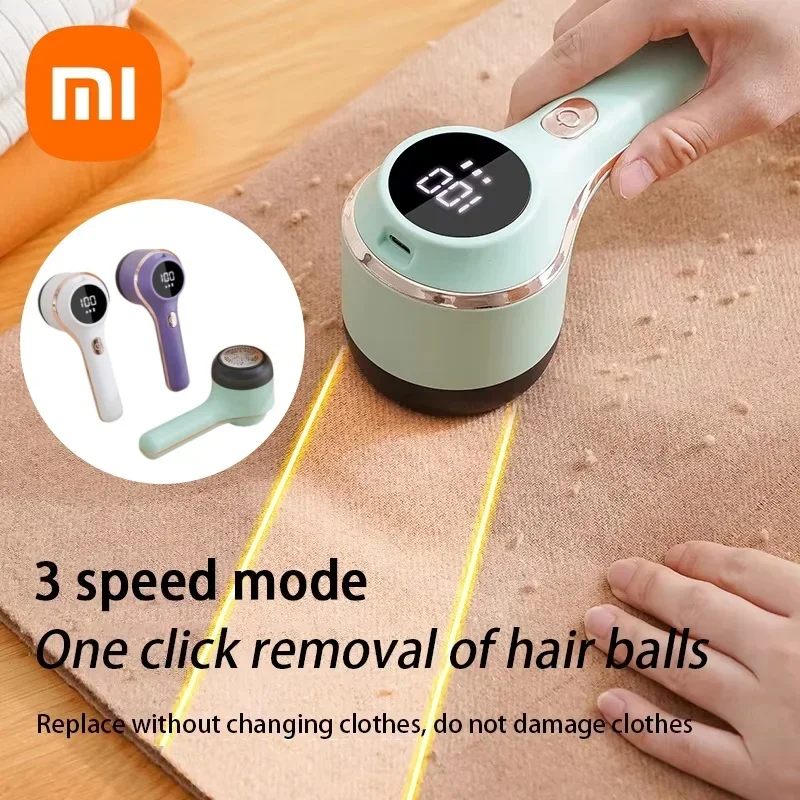 Xiaomi Electric Lint Remover Rechargeable with LED Digital Display Sweater Couch Fabric Pill Shaver for Sweater Couch Clothes