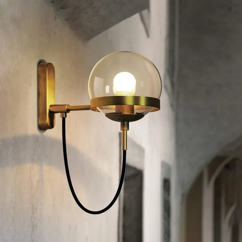 

SANDYHA Nordic Retro Creative LED Pendant Lamp Magic Bean Glass Ball Chandeliers for Living Room Bedroom Cafe Restaurant