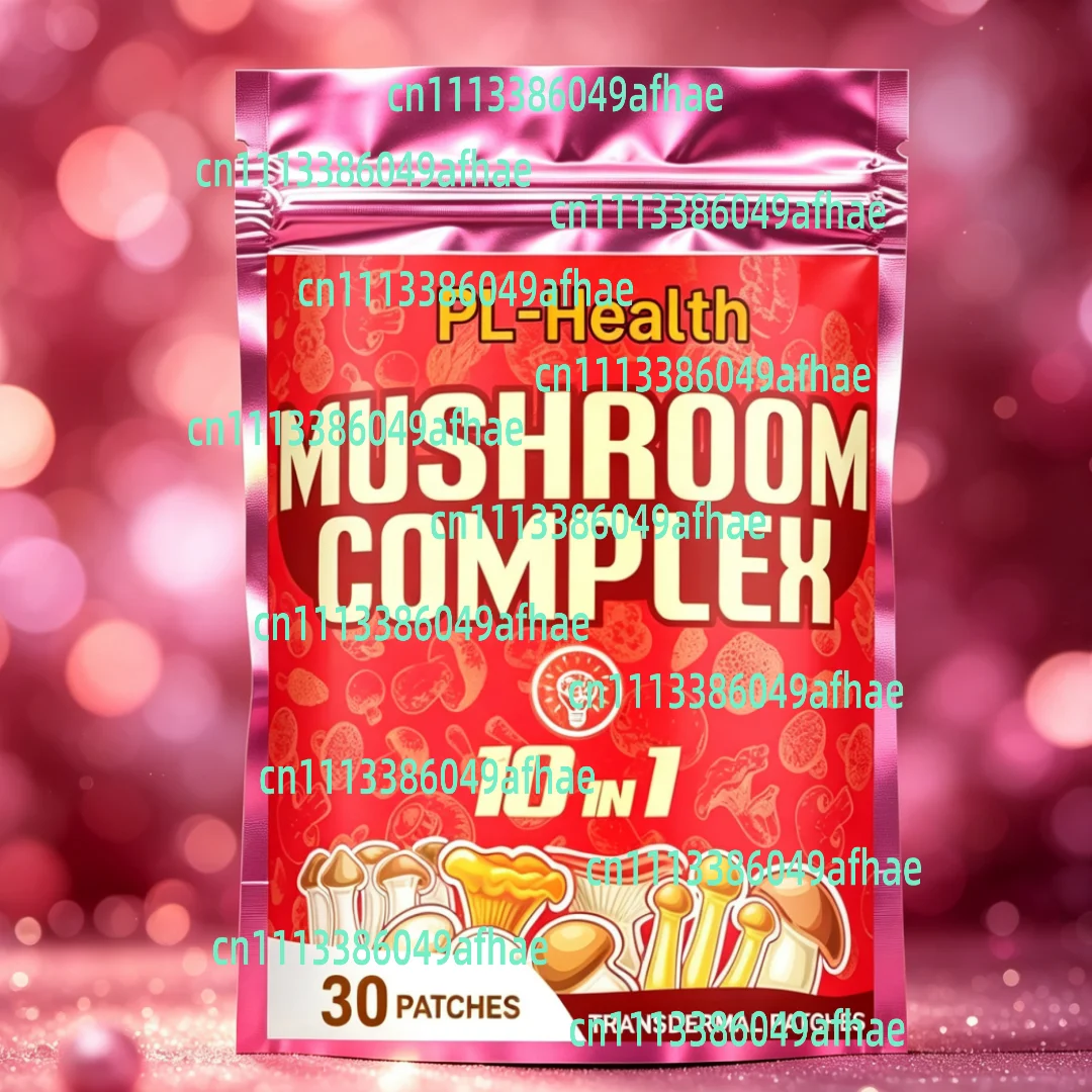 30 Patches 10 In1 Mushroom Complex Transdermal Patches Blended With Lions Mane, Cordyceps, Reishi, Chaga - Brain Support