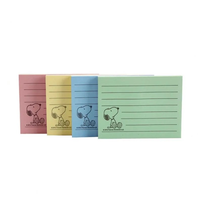 Imagem -03 - Lot Creative Snoopy Memo Pad Sticky Note Cute n Times Stationery Label Notepad Post Office School Supplies Pcs