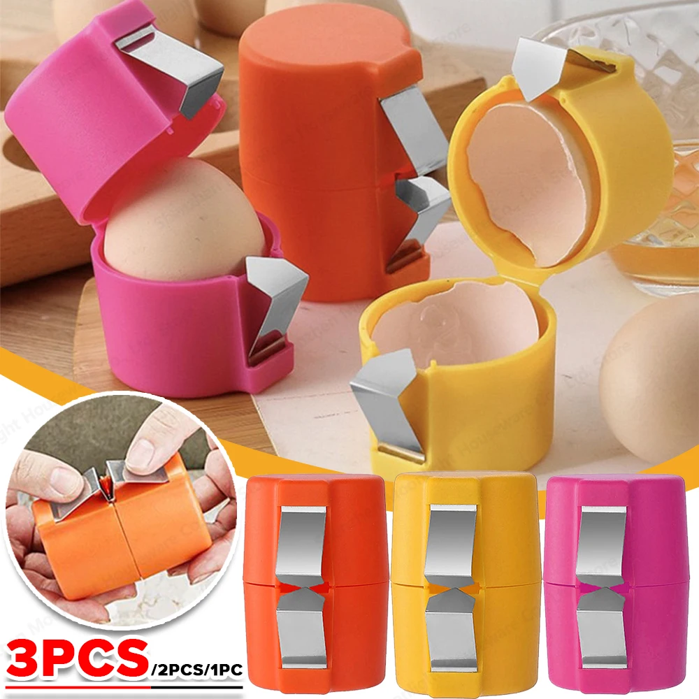 

3-1PC Egg Shell Opener Portable Egg Opener Kitchen Handheld Egg Shell Crusher Household Press Egg Shell Separator Kitchen Gadget