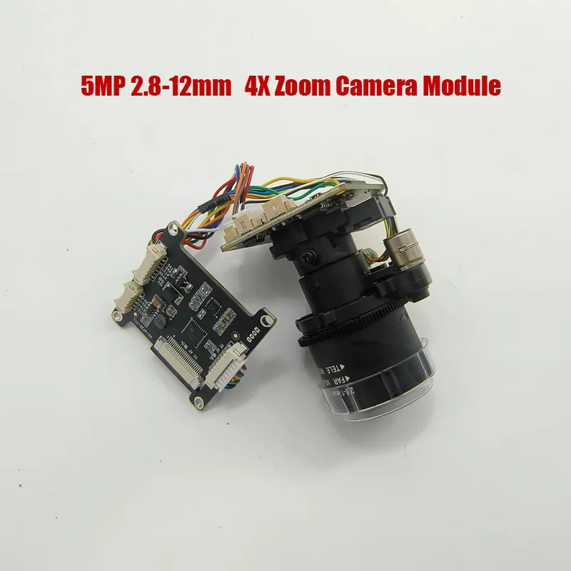 

DIY HD IP Camera Module 4MP 5MP 2.8-12MM Motorized Zoom LEN & IRC filter Camera Module