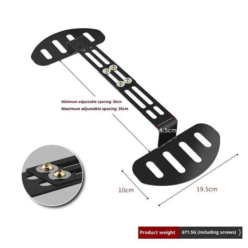 مسند قدم أمامي للدراجات النارية والسكوتر، قطع غيار قابلة للتعديل، ملحق ترقية قوي للدراجة الكهربائية المضادة للانزلاق #6