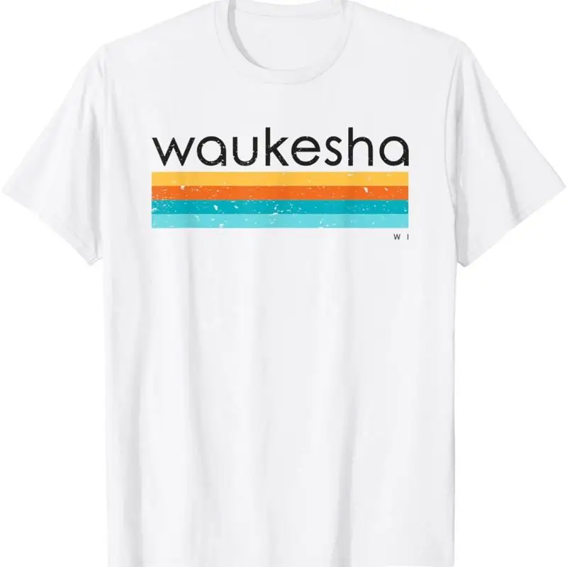 

Винтажная футболка Waukesha Wi с ретро-дизайном