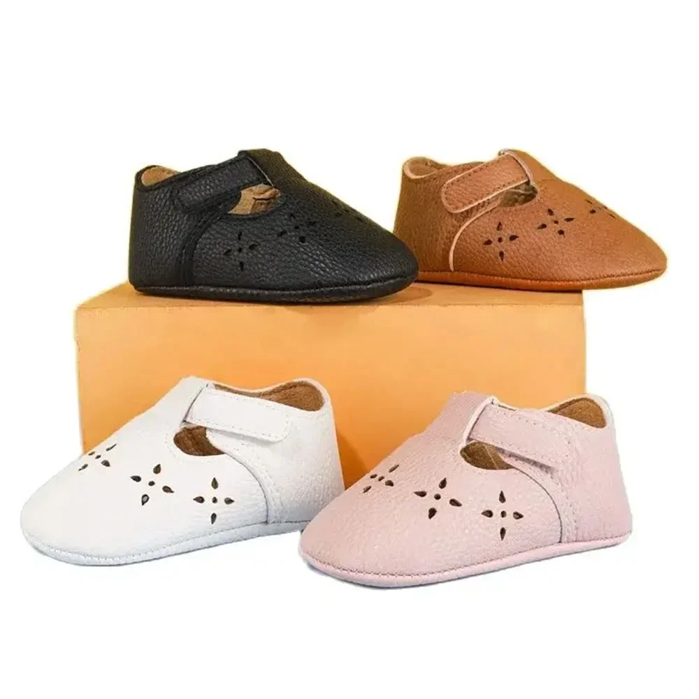 2024 Baby Mary Jane Moccasins - Genuine Leather Soft Sole Baby Girl Shoes for Newborns, Infants, Babies, and Toddlers