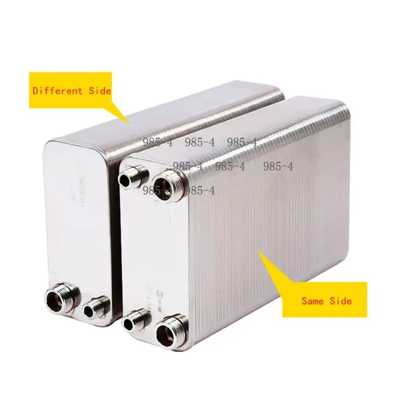 80 Plates Brazed Plate Type Heat Exchanger, SUS304 Stainless Steel Water Heat Exchanger