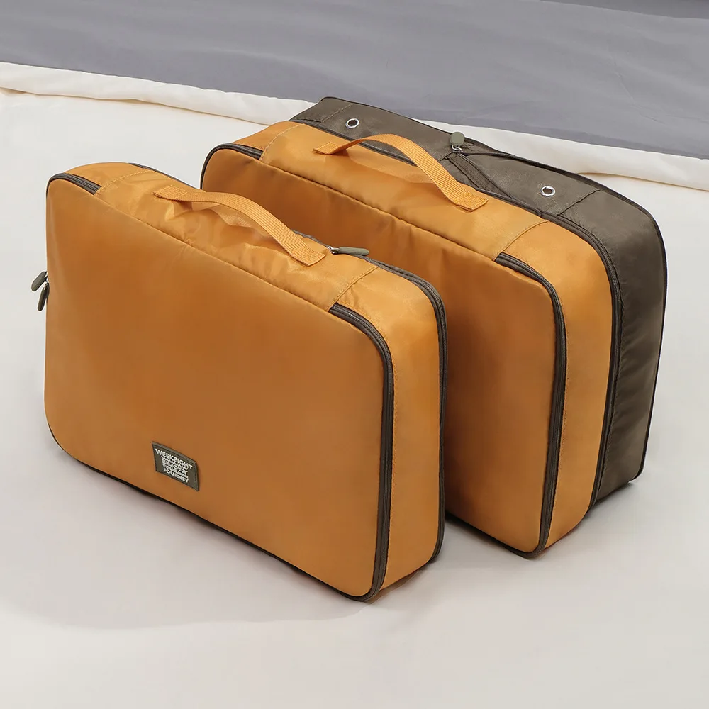 

Double Layer Clothing Storage Bag Waterproof Foldable Clothes Organizer Travel Business Trip Large Capacity Pack Organizer Bag