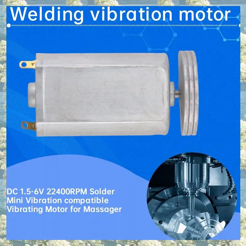 Neu-3X DC 1,5-6V 22400RPM Solder Mini Vibration Kompatibler Vibrationsmotor für Massagegerät