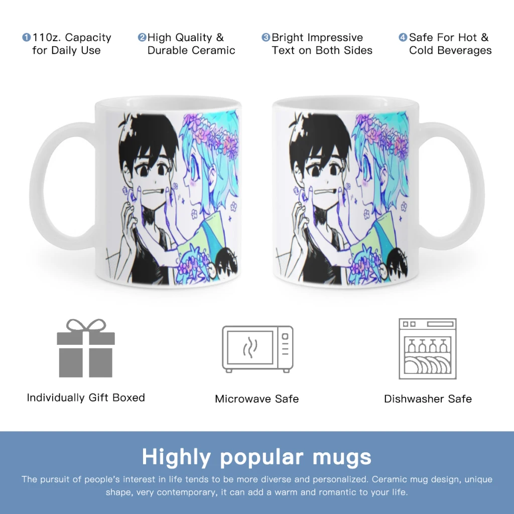 Omori Art Free shipping Coffee Cups Ceramic cups creative cups and cute mugs Personalized Gift Cup For Tea