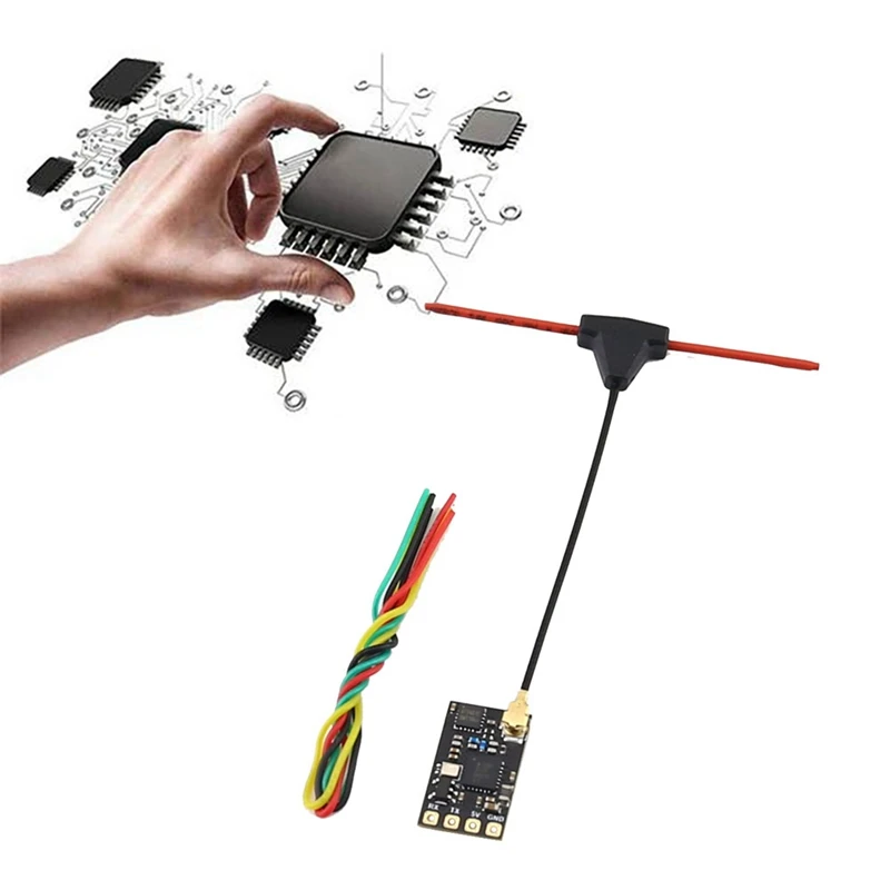 FPV ELRS Receiver 2.4GHZ Open Source RC Model Long Range Nano 2400RX Fixed Wing Long Range Aircraft Reception, Durable