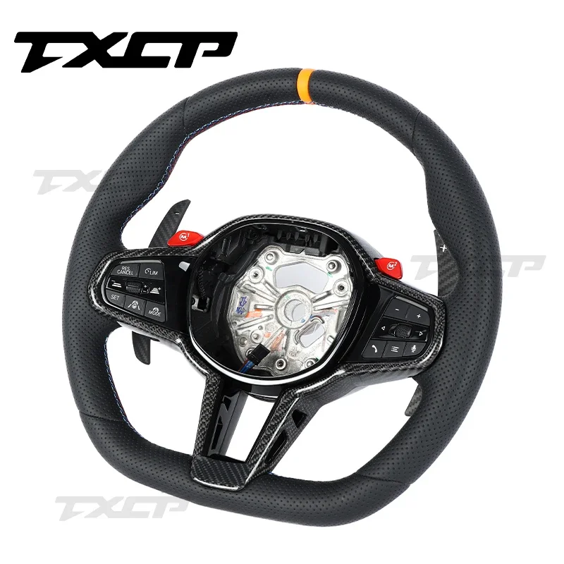 Old upgraded new 2025 M4 carbon fiber steering wheel suitable for G30G31G26 g03g04g07gg8