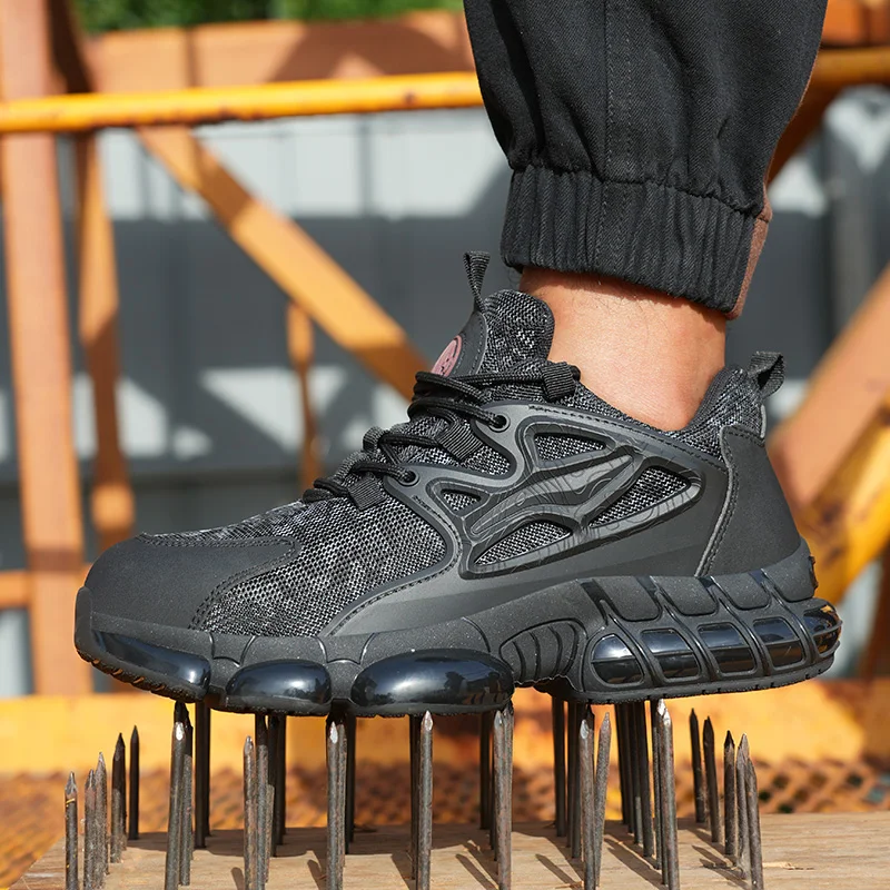 Steel Toe Lightweight Breathable Protection Safety Shoes for men Anti-puncture Indestructible Safety Shoes Work Hiker Boots